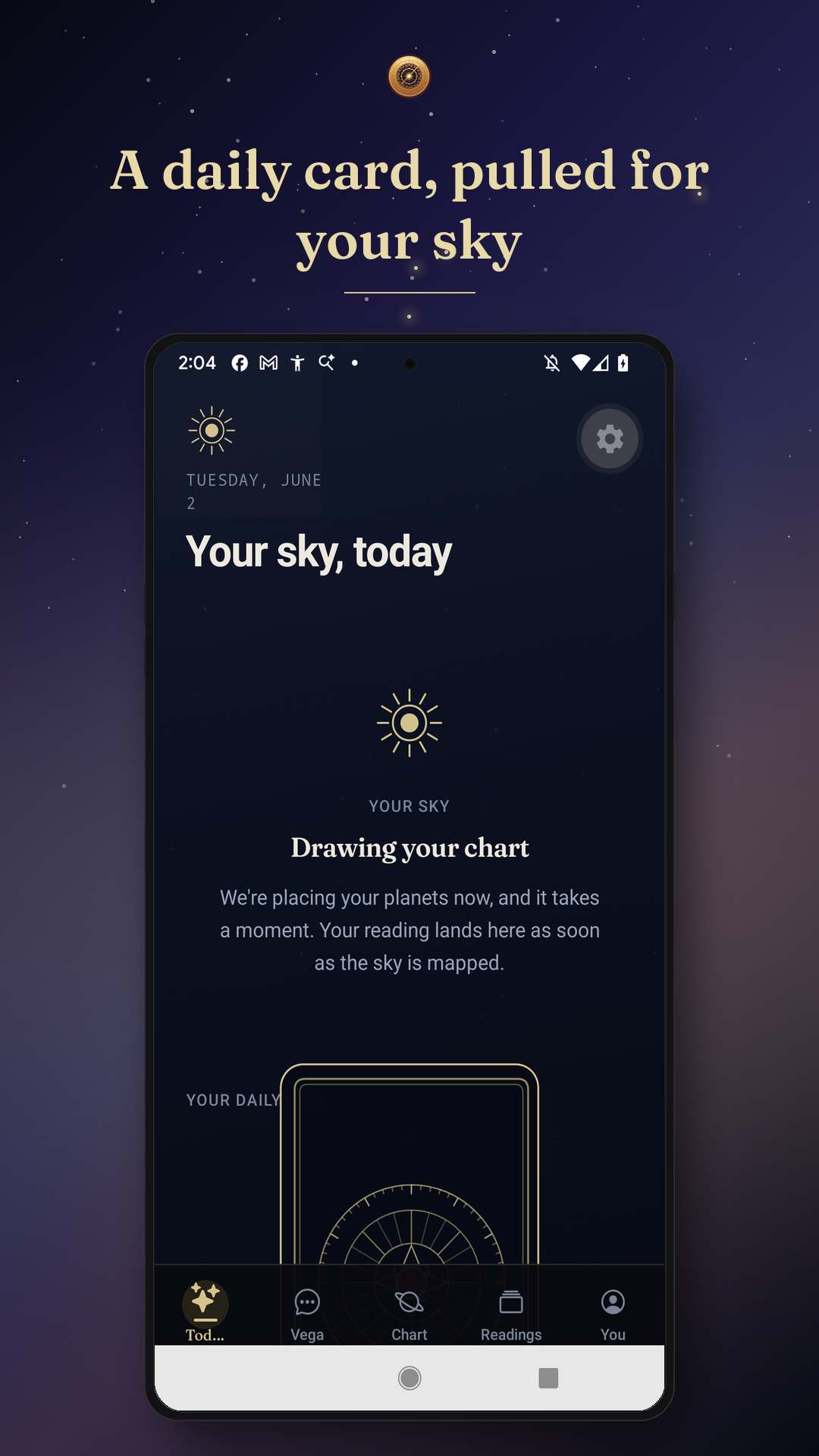The Today screen with your daily reading