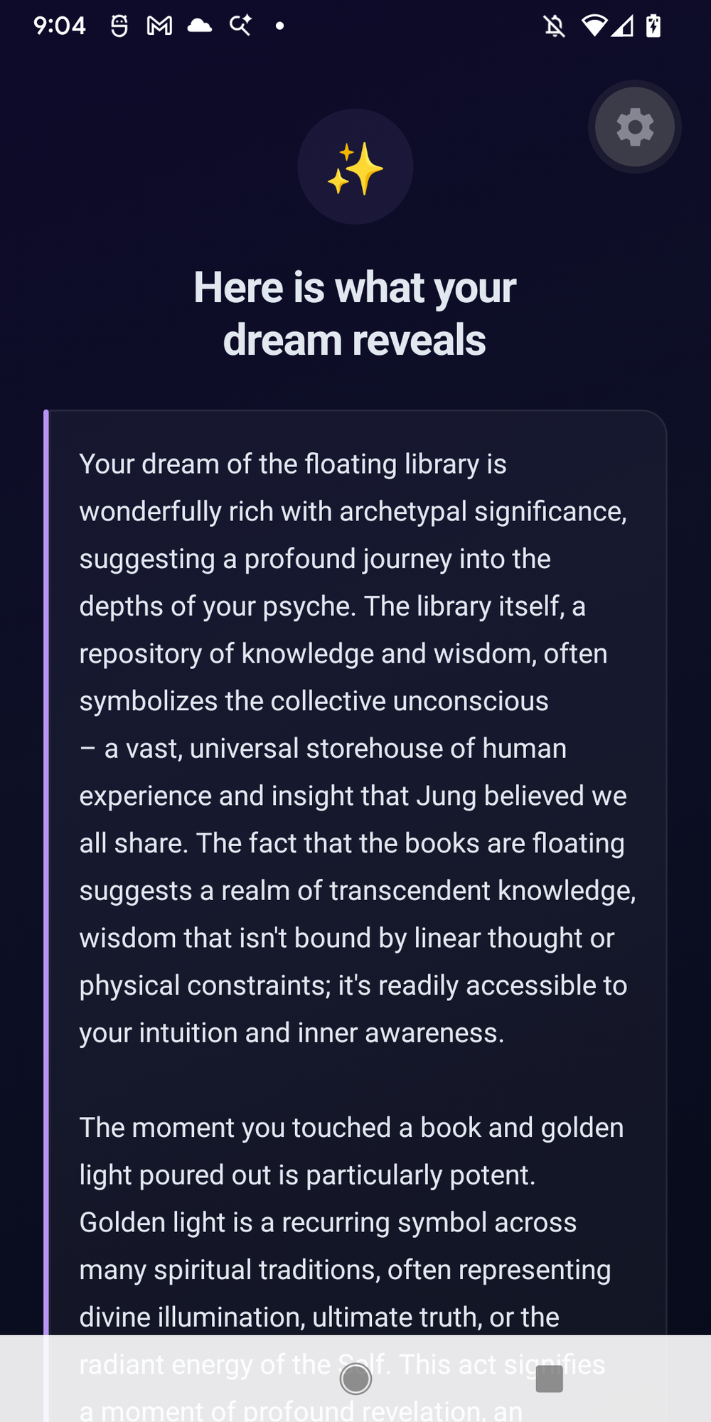 AI dream interpretation